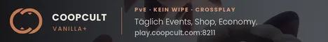 (NEW) COOPCULT · Kein Wipe · PvE · Täglich Events · Shop (DE/EN)