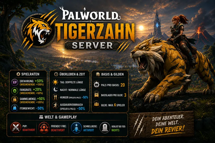 Serverbeschreibungs Banner von [GER-PVE] Tigerzahn