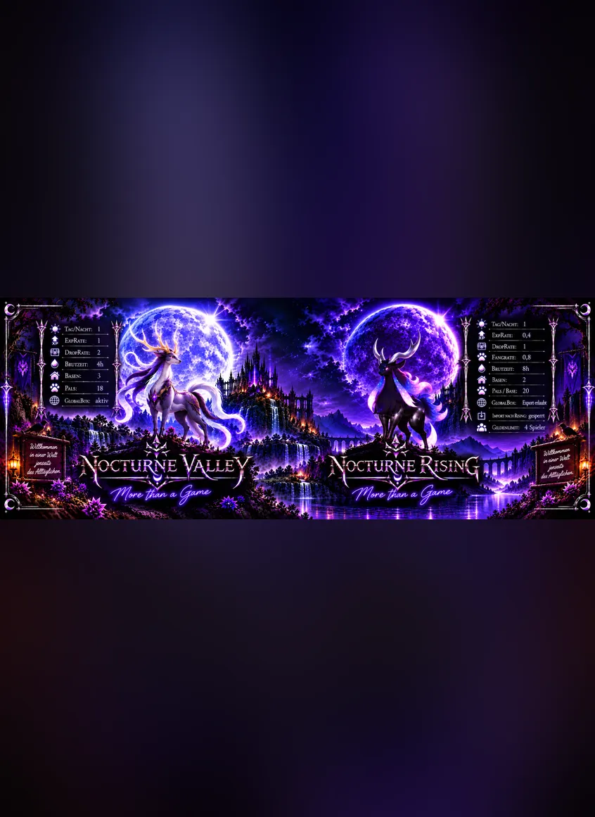Serverbeschreibungs Banner von Nocturne Rising
